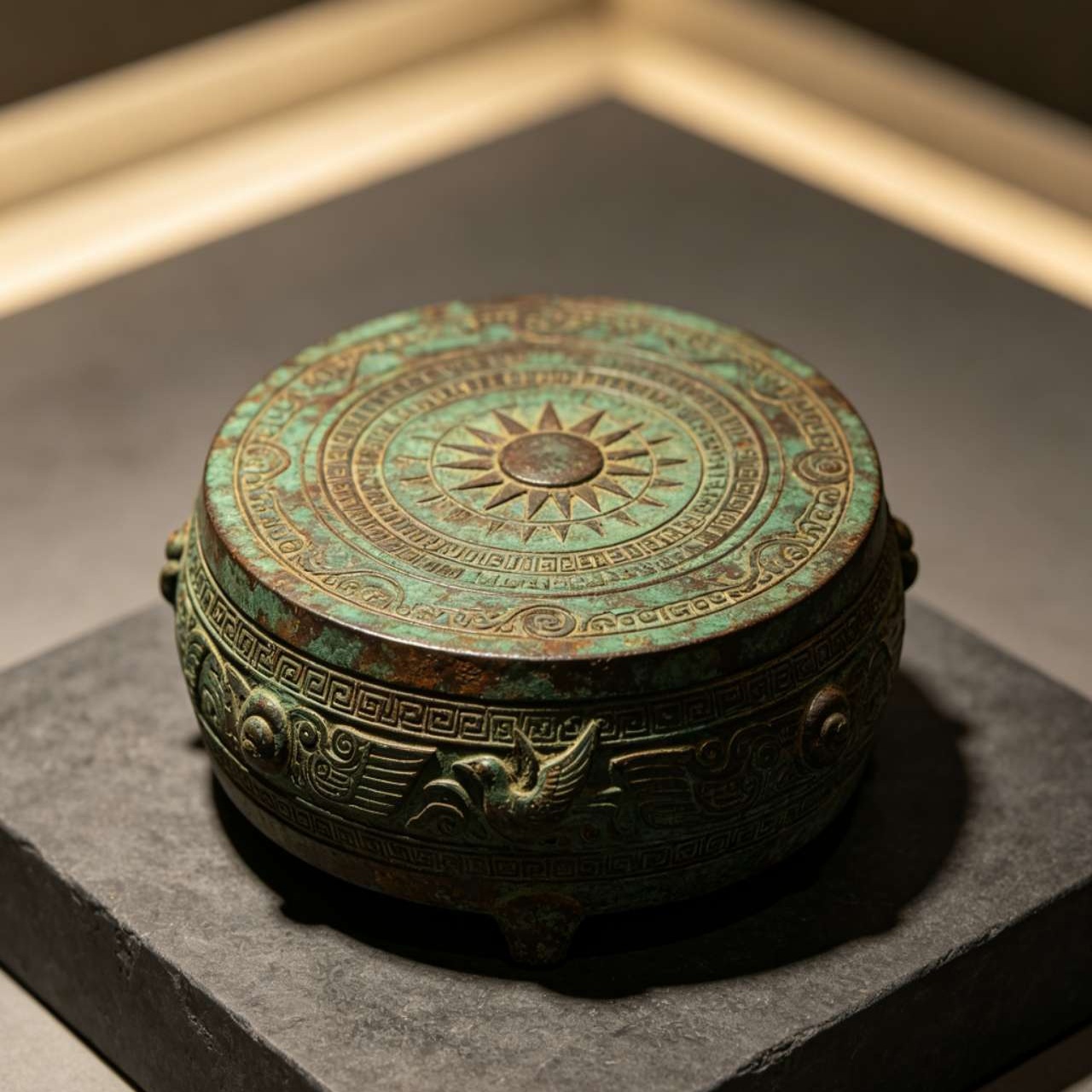 Chinese traditional metal craft concept image