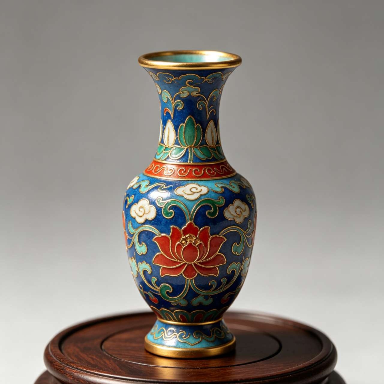 Chinese enamel craft concept image