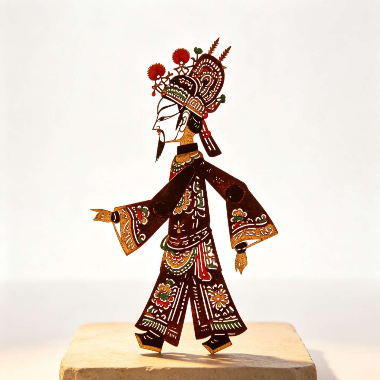 Chinese shadow puppetry heritage concept image